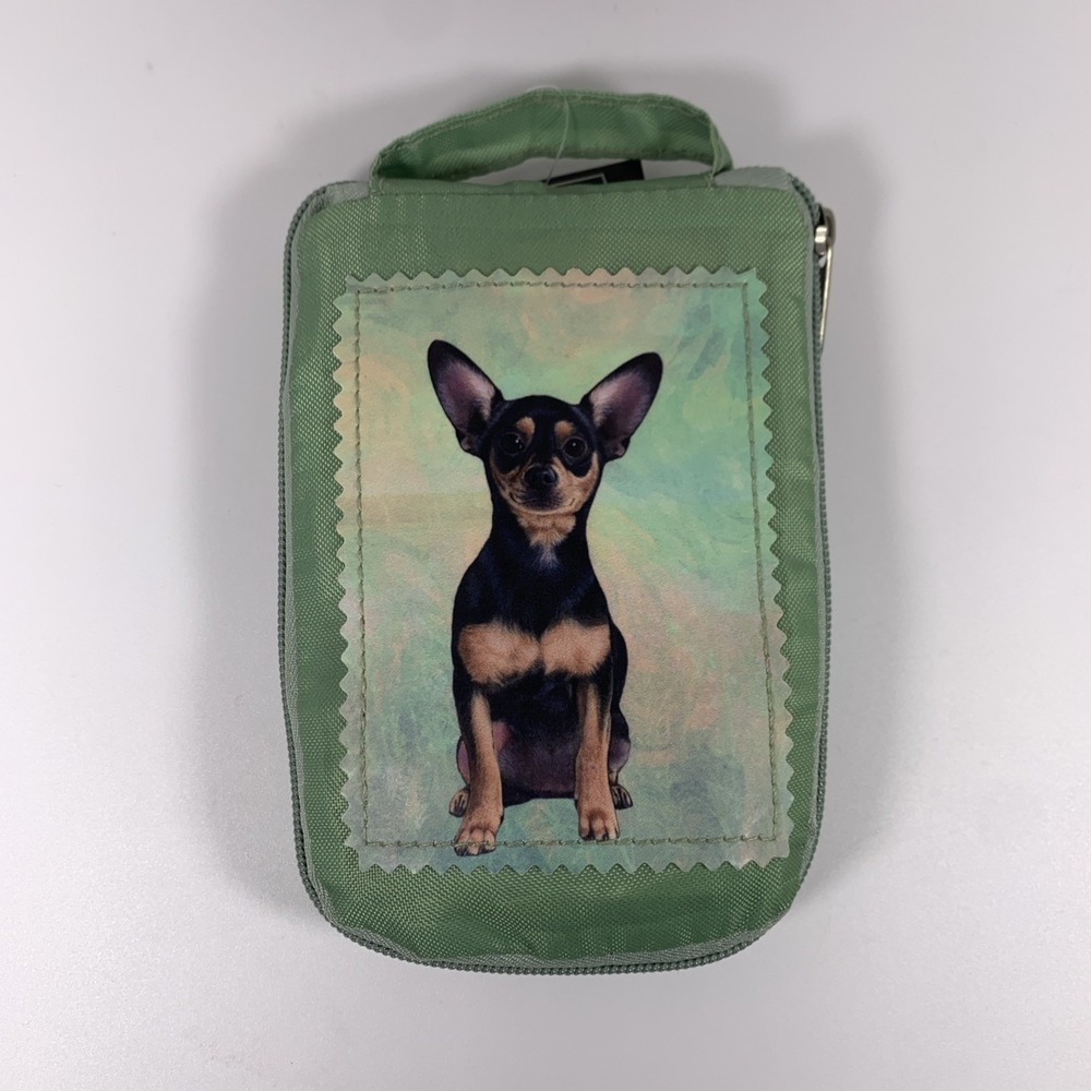 Pet Lover Totes CHIHUAHUA DOG Zipper Tote‎ Bag Reusable Grocery 14x15 New Tag